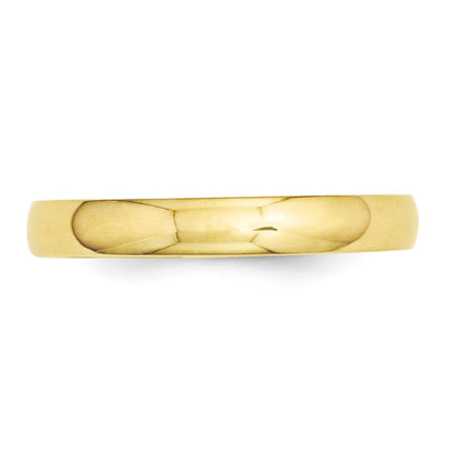 14k Yellow Gold 3mm Half-Round Wedding Band Size 7