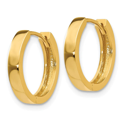 14k Round Hinged Hoop Earrings