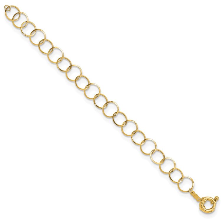 14K Circle Chain Bracelet