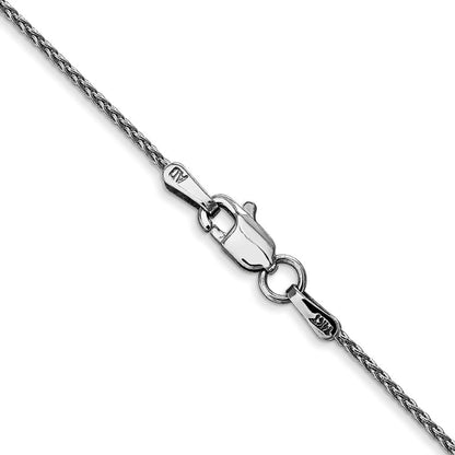 14K White Gold 20 inch 1.2mm Parisian Wheat with Lobster Clasp Chain