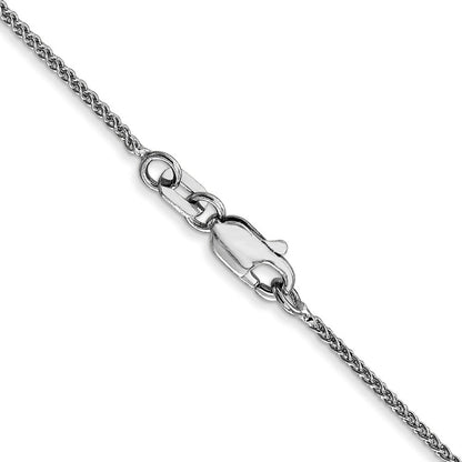 14K White Gold 18 inch 1.05mm Spiga with Lobster Clasp Chain