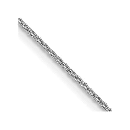 14K White Gold 18 inch 1mm Parisian Wheat with Lobster Clasp Chain