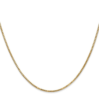 14K 24 inch 1.4mm Box with Lobster Clasp Chain