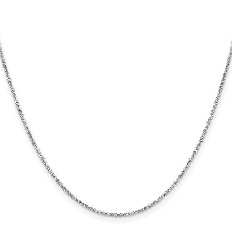 14K White Gold 24 inch 1.2mm Cable with Lobster Clasp Chain