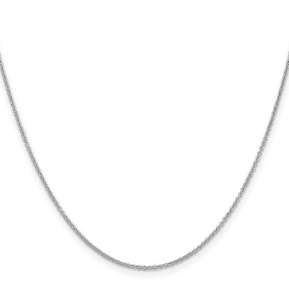 14K White Gold 24 inch 1.2mm Cable with Lobster Clasp Chain