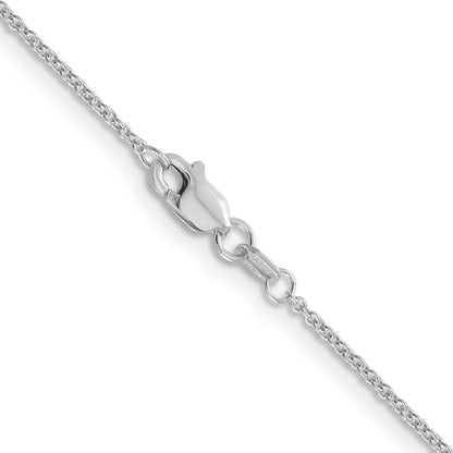 14K White Gold 24 inch 1.2mm Cable with Lobster Clasp Chain