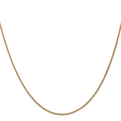 14K 22 inch 1.25mm Spiga with Lobster Clasp Chain