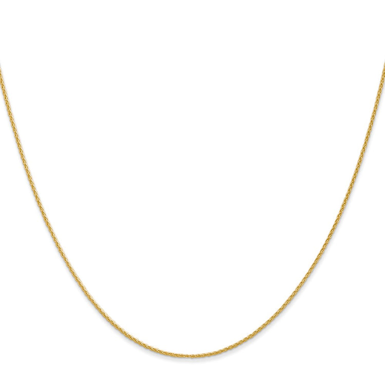 14k 24 inch 1mm Parisian Wheat with Lobster Clasp Chain