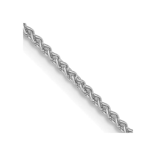 14K White Gold 18 inch 1.25mm Spiga with Lobster Clasp Chain