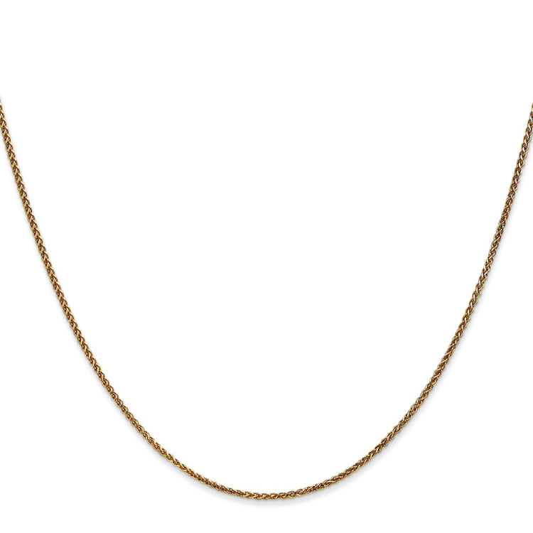 14K 20 inch 1.25mm Diamond-cut Spiga with Lobster Clasp Chain