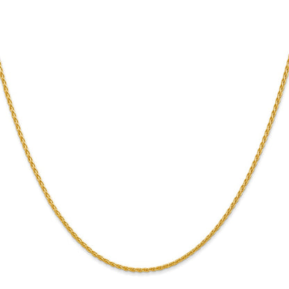 14k 16 inch 1.5mm Parisian Wheat with Lobster Clasp Chain