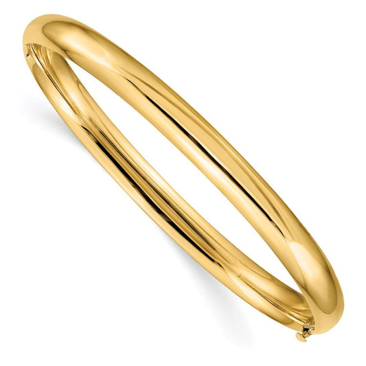 14k 4/16 High Polished Hinged Bangle Bracelet