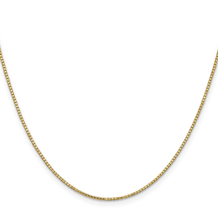 14K 16 inch 1.1mm Box with Lobster Clasp Chain