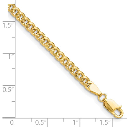 14k 3.5mm Semi-Solid Miami Cuban Chain