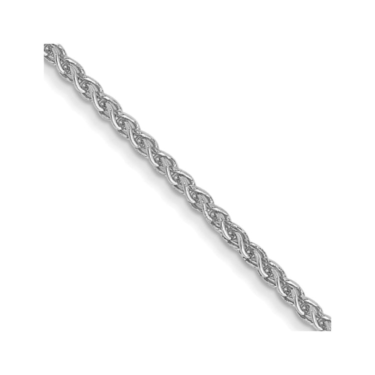 14K White Gold 24 inch 1.05mm Spiga with Lobster Clasp Chain