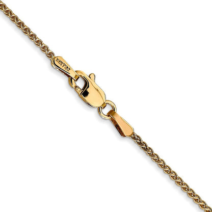 14K 18 inch 1.25mm Spiga with Lobster Clasp Chain