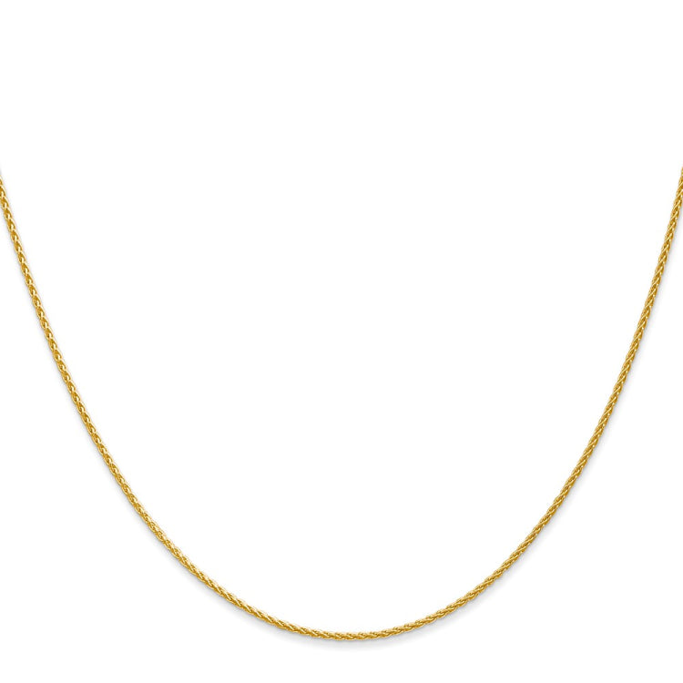 14k 24 inch 1.2mm Parisian Wheat with Lobster Clasp Chain