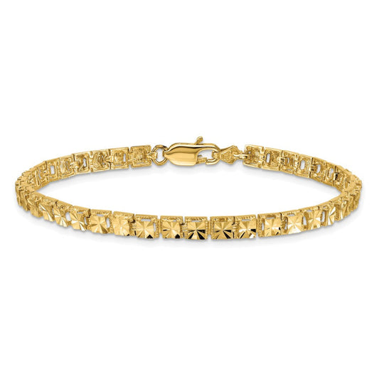 14K Diamond-Cut Bracelet