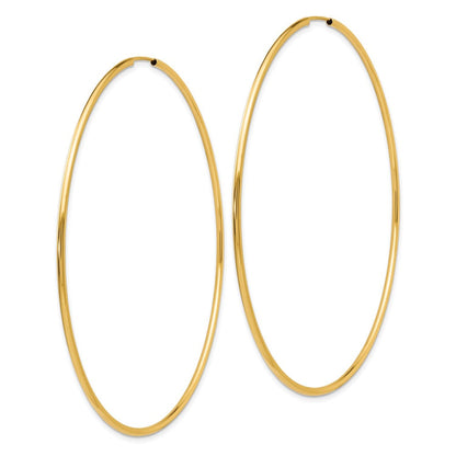 14K Endless Hoop Earrings