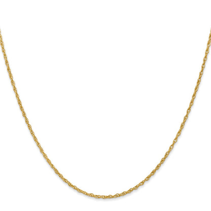 14K 18 inch 1.3 Heavy Baby Rope with Lobster Clasp Chain