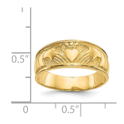 14k Ladies Claddagh Band