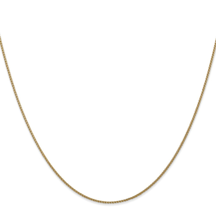 14K 20 inch 1.05mm Diamond-cut Spiga with Lobster Clasp Chain