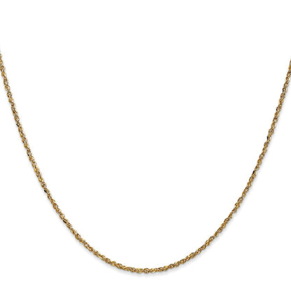 14K 18 inch 1.7mm Ropa with Lobster Clasp Chain