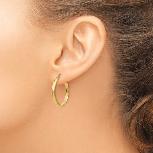 14k Polished Hoop Earring