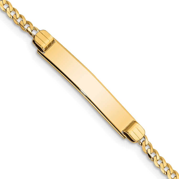 14k Children's Curb Link ID Bracelet