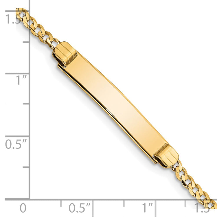 14k Children's Curb Link ID Bracelet