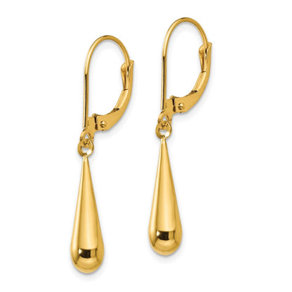 14k Madi K Teardrop Dangle Leverback Earrings