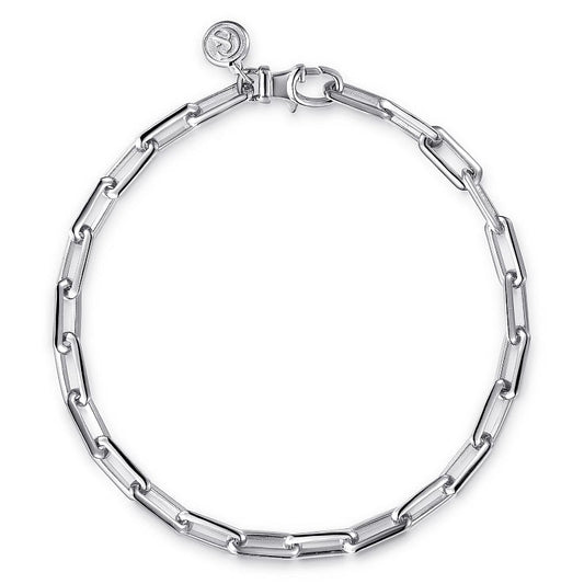 Gabriel & Co | 925 Sterling Silver Elongated Chain Bracelet