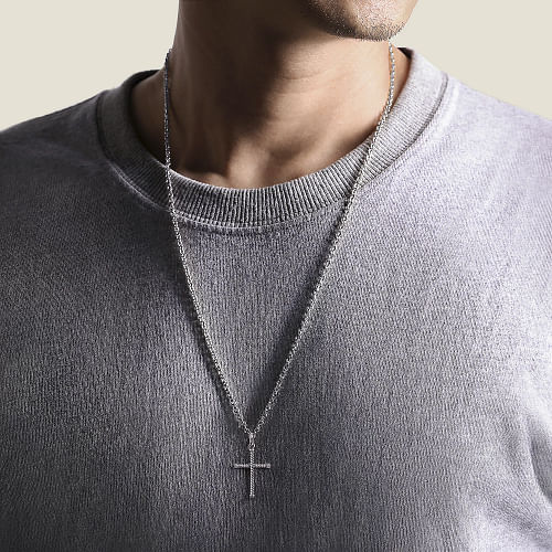 Gabriel & Co | 925 Sterling Silver Twisted Rope Cross Pendant