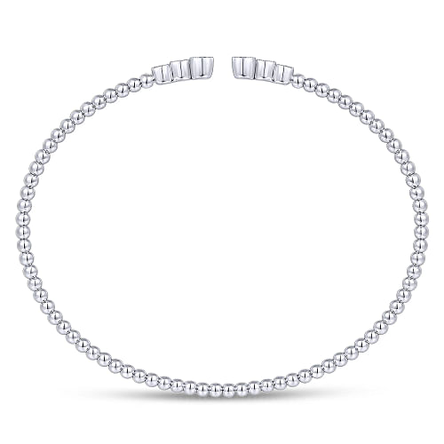 Gabriel & Co | 14K White Gold Bujukan Diamonds Split Bangle