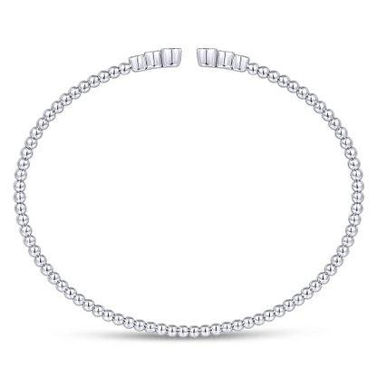 Gabriel & Co | 14K White Gold Bujukan Diamonds Split Bangle