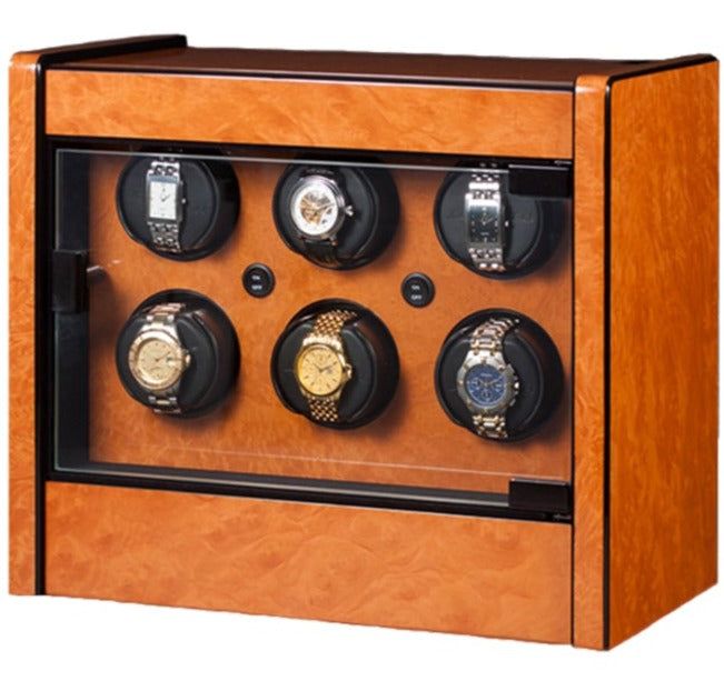 ORBITA - Avanti 6 Watch Winder | Burlwood