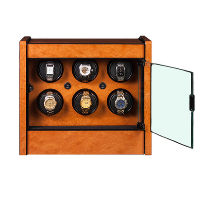 ORBITA - Avanti 6 Watch Winder | Burlwood