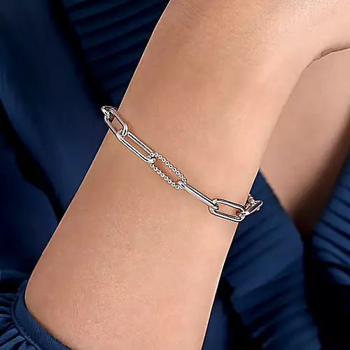 Gabriel & Co | 925 Sterling Silver Bujukan Link Bracelet