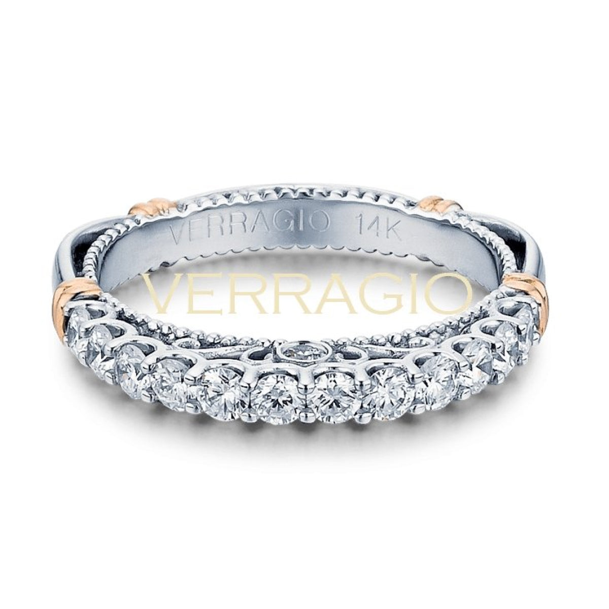 Verragio Women's Diamond Wedding Band PARISIAN-103LW 14K