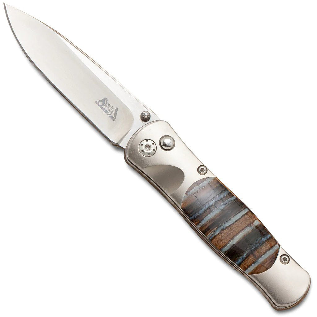 Tesoro - Woolly Mammoth Tooth 3 1/2" Button Lock Knife