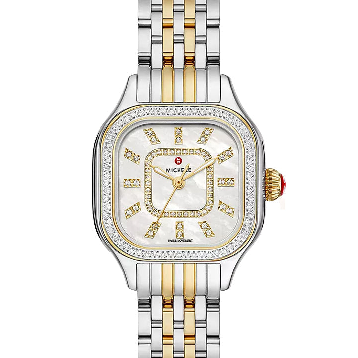 Michele Meggie Two-Tone Diamond Stainless Steel Watch - MWW33B000002