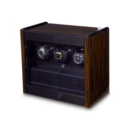 ORBITA - Avanti 3 Watch Winder | Macassar/Carbon