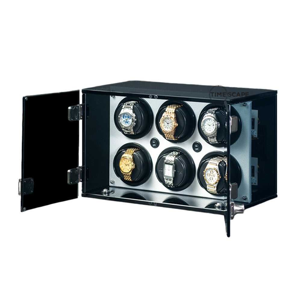 Orbita - Milano 6 Watch Winder | White Leatherette