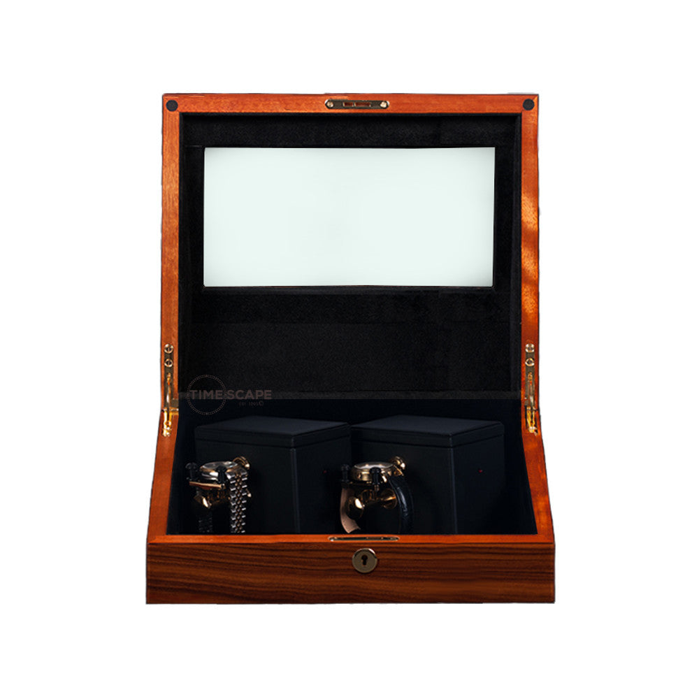 ORBITA - Sempre 2 Double Watch Winder | Teakwood