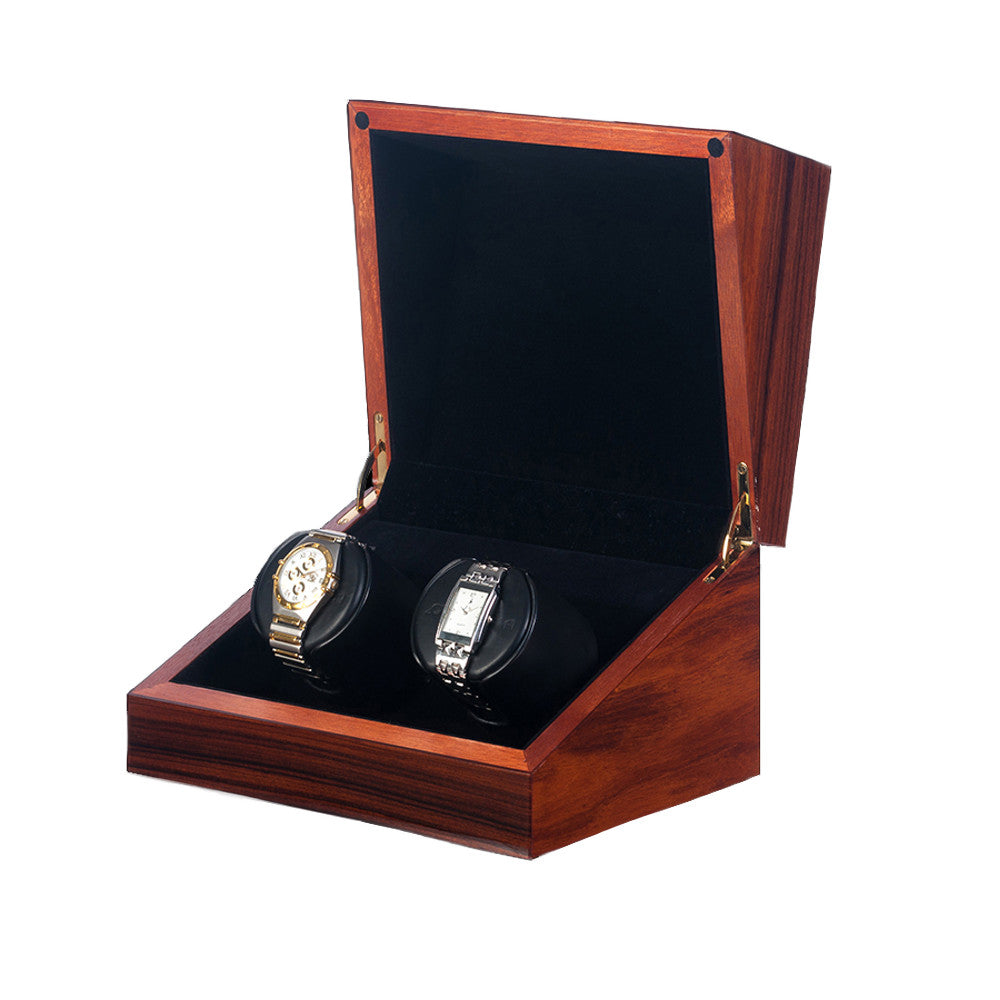 ORBITA - Sparta 2 Deluxe Double Watch Winder | Teakwood