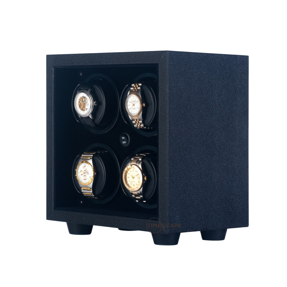 ORBITA - InSafe 4 Watch Winder | Black leatherette