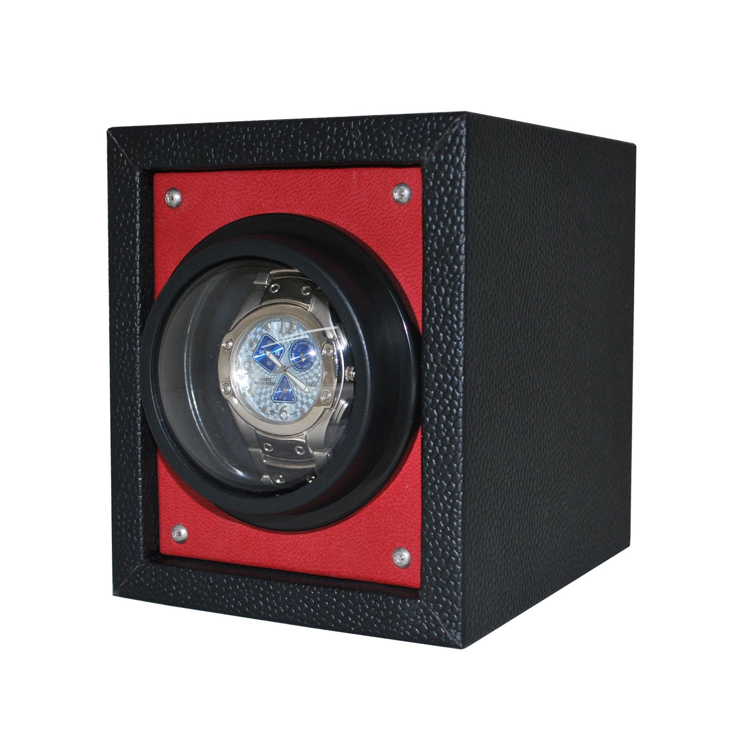 ORBITA - Piccolo Single Watch Winder | Red Leatherette