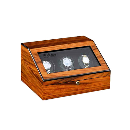 ORBITA - Siena 3 Triple Watch Winder | Teakwood