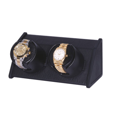 ORBITA - Sparta 2 Double Watch Winder | Black Leatherette