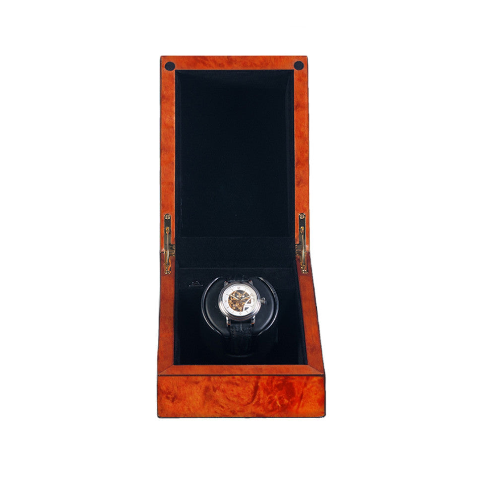 Orbita - Sparta 1 Deluxe Single Watch Winder | Burlwood